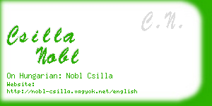 csilla nobl business card